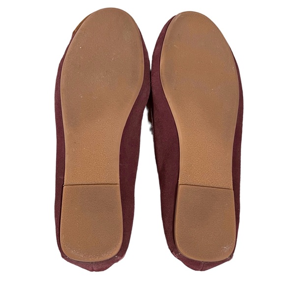 Jack Rogers Burgundy Suede Moccasin Flat Loafers - Picture 4 of 8